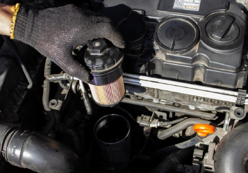 Close-up of a Clean DPF