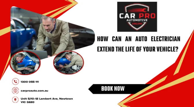 Professional auto electrician inspecting a vehicle's electrical system in a workshop, highlighting diagnostics, repairs, and automotive maintenance services.
