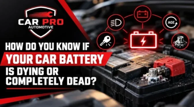 How Do You Know If Your Car Battery Is Dying Or Completely Dead